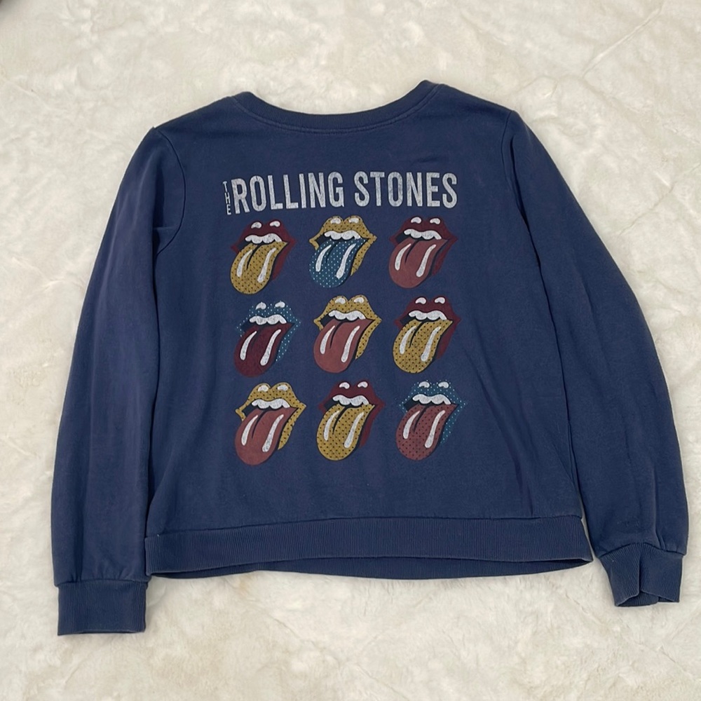 Dark Blue rolling stones shirt
